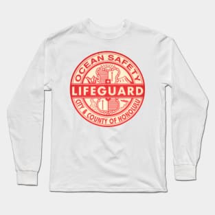 Hawaii Lifeguard Logo Long Sleeve T-Shirt